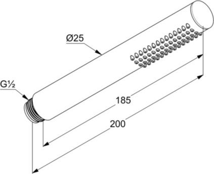 Душевая лейка Kludi Nova Fonte 3912039-00, чёрный