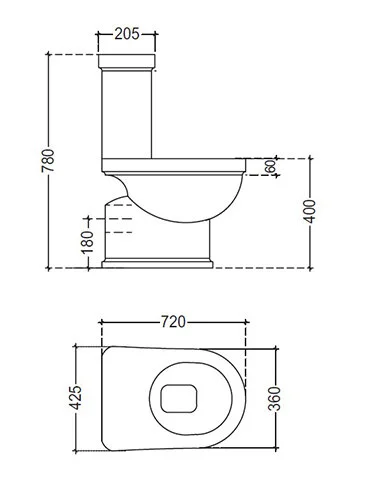 Напольный унитаз Jaquar Queen's QNS-WHT-7751P крышка микролифт