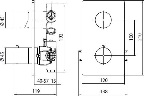 Смеситель для душа Bossini Oki Z00002.030, хром