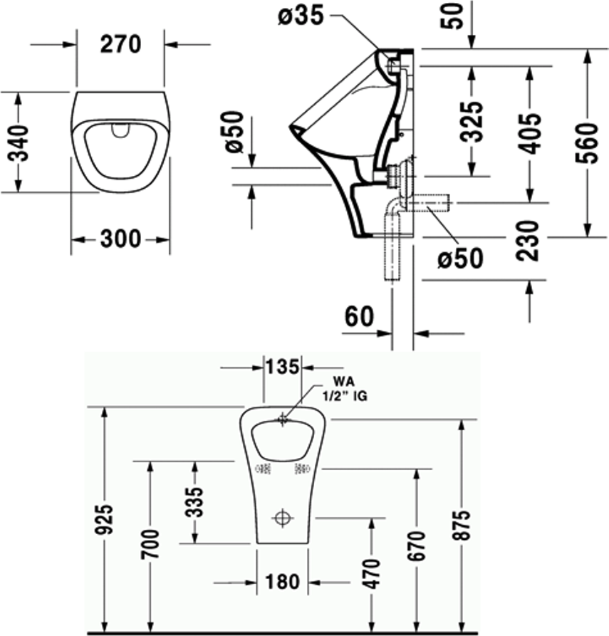 Писсуар Duravit Durastyle 2804300000