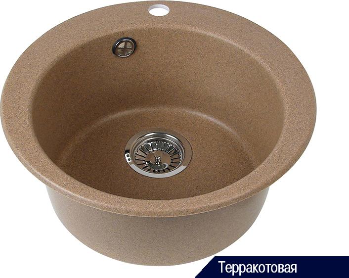 Кухонная мойка Aquaton Иверия 48 1A711132IV070, коричневый