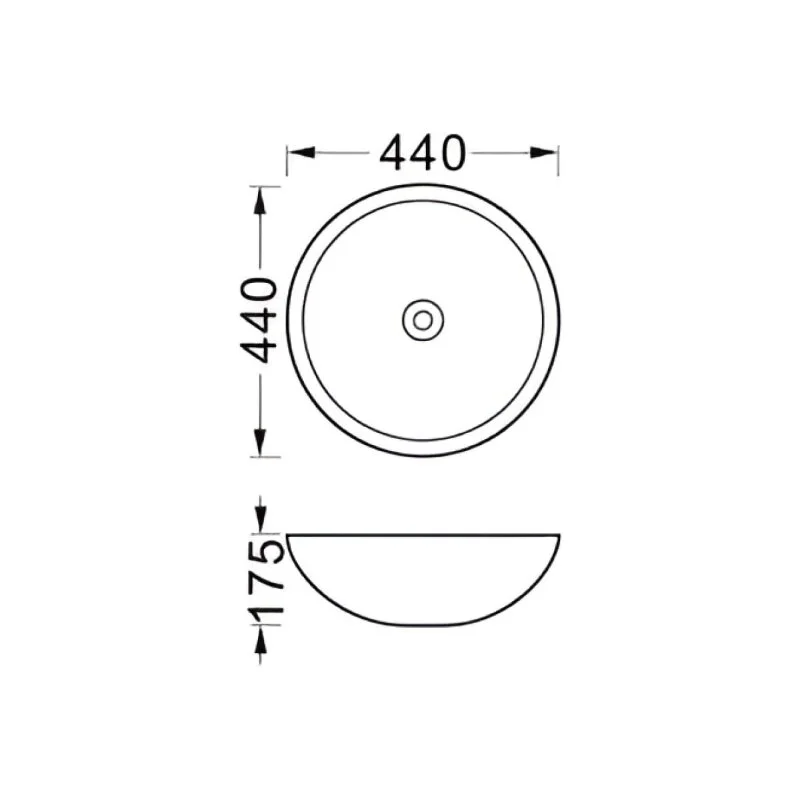 Раковина накладная Акватек AQ5354-MW белый