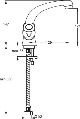 Смеситель Vidima Икар BA166AA для раковины