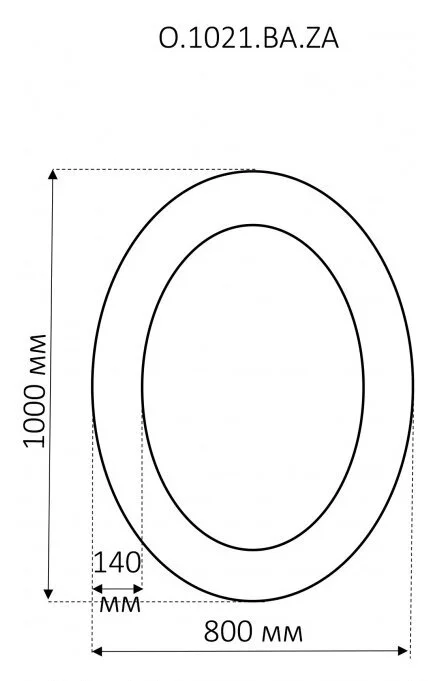 Зеркало Marco Visconi Visconi O.1021.BA.ZA.col.131 белый