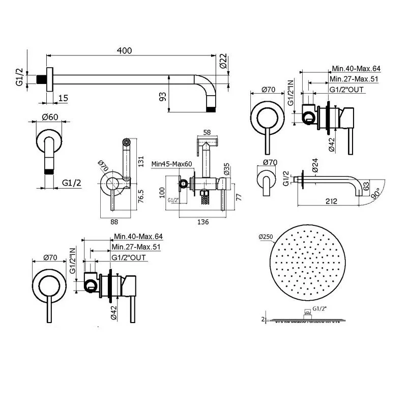 Смеситель для душа Plumberia Selection Ixo KITZXO01CR210 хром