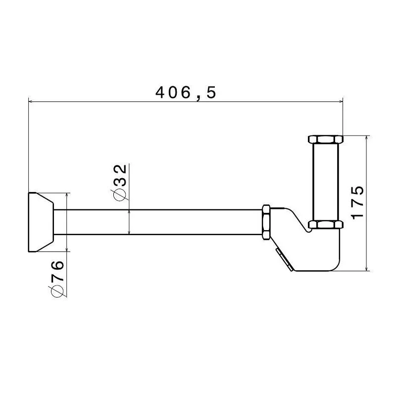 Сифон для раковины Kerama Marazzi Ole 212KM.01.093 черный