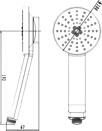 Душевая лейка Berholm Osse OSE5F10B18