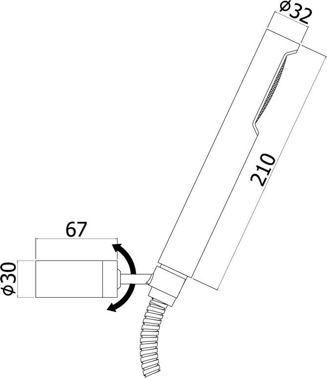 Душевой гарнитур Paffoni Birillo ZDUP036NO