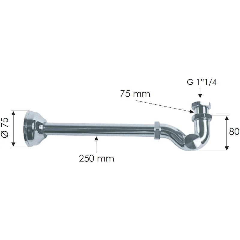 Сифон для раковины Remer 971Z114 хром