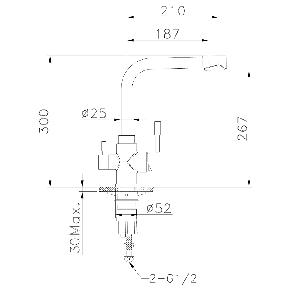 Смеситель для кухни Lemark Expert LM5061S хром