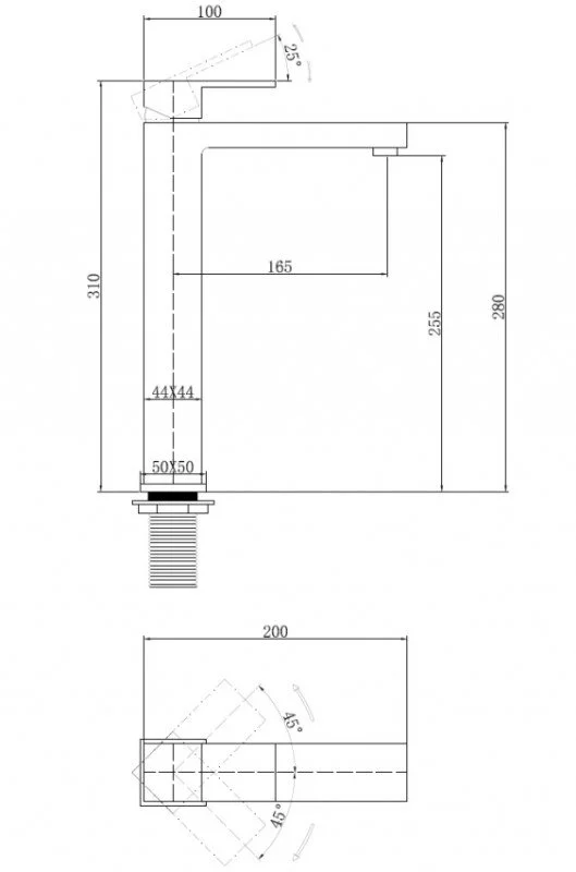 Смеситель для раковины Abber Daheim AF8211B черный