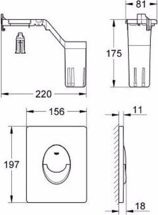 Кнопка смыва Grohe Skate Air 38798000