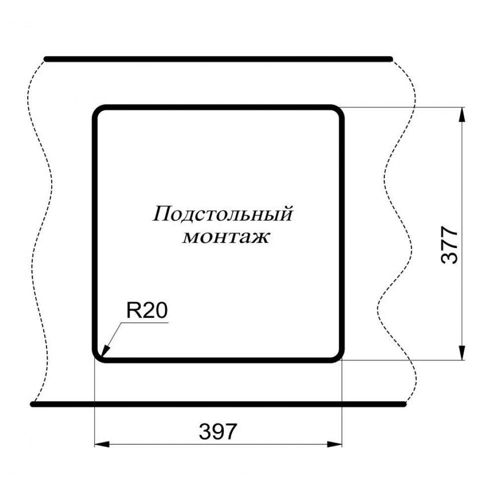 Мойка для кухни Milacio Leon 45 MC.77094 бежевый