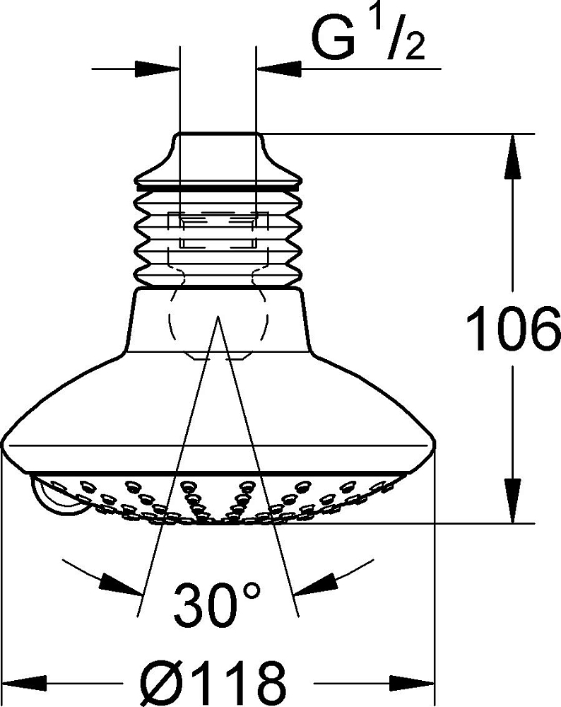 Верхний душ Grohe Euphoria 27234000