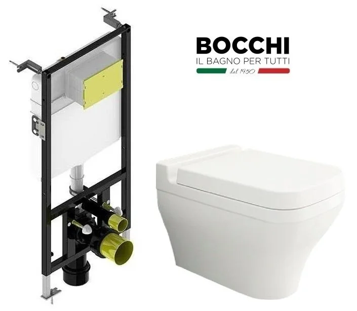 Инсталляция Bocchi с унитазом Bocchi Scala Arch 1080-001-0129, сиденье микролифт, комплект