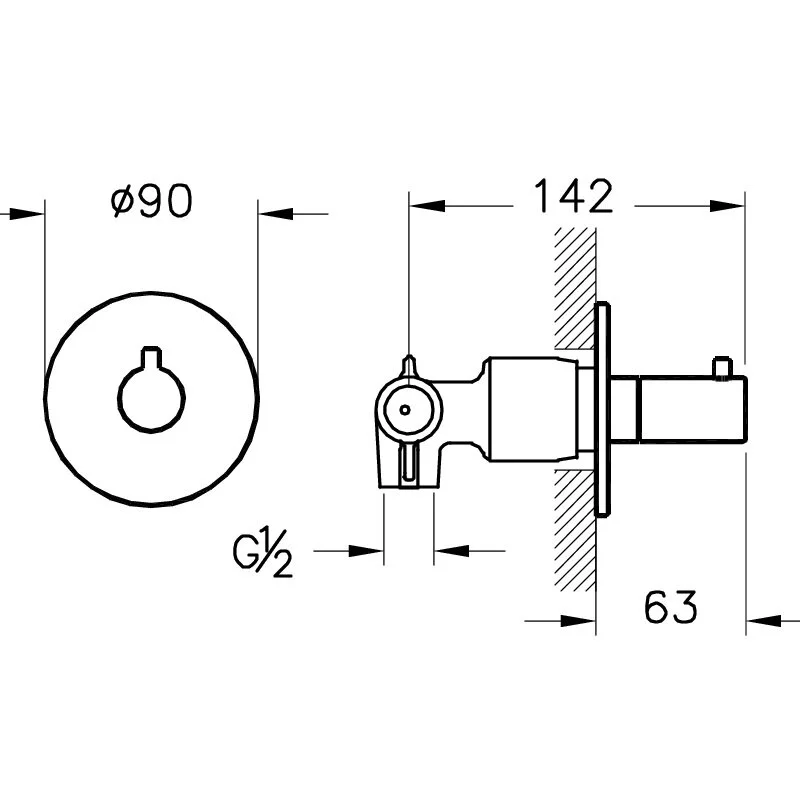 Душевая система VitrA Origin A49284EXP черный