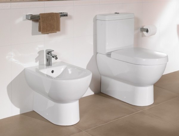 Напольное биде Villeroy & Boch Subway 7410 00R1 alpin Сeramicplus