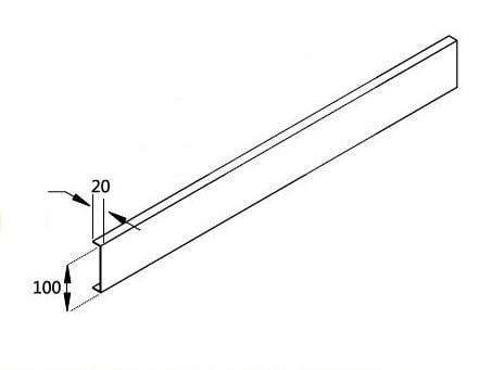 Экран для поддона Cezares TRAY-AS-AH-120/80-100-SCR