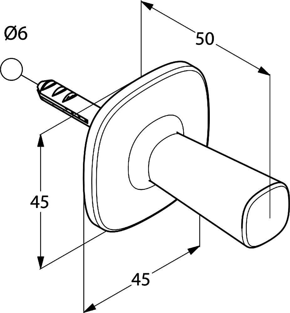 Крючок Kludi Ambienta 5398405