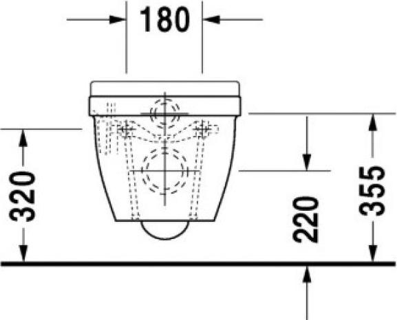 Подвесной унитаз Duravit Starck-3 2227090000 с крышкой сидением микролифт 0063890000