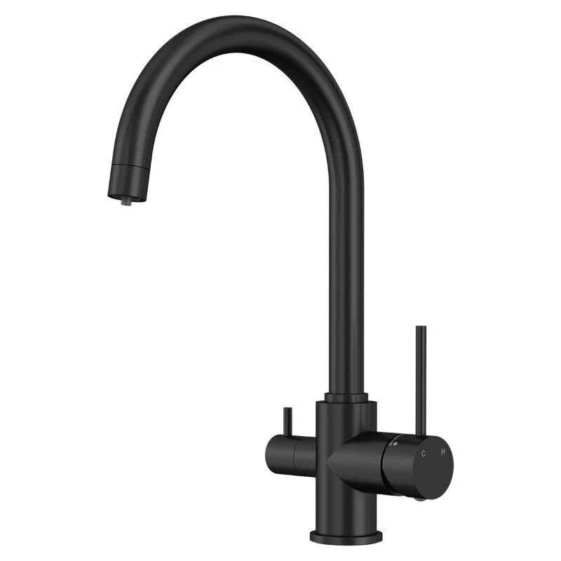 Смеситель с длинным изливом Elghansa Kitchen Pure Water 56B5216-Black