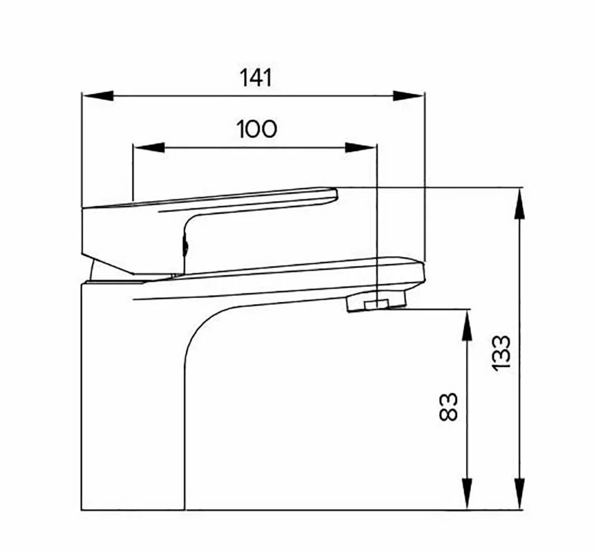 Смеситель для раковины Osgard Platt 86013 хром