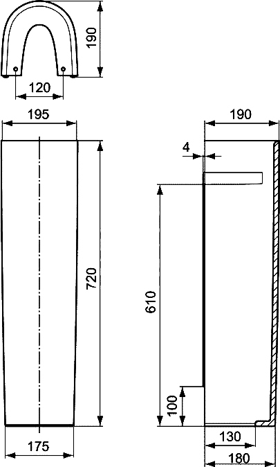 Пьедестал для раковины Ideal Standard Connect E797301