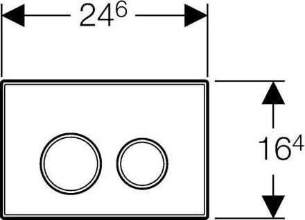 Кнопка смыва Geberit Sigma 20 115.778.KN.1, хром