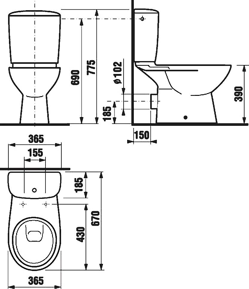 Унитаз-компакт Jika Olymp 2261.6