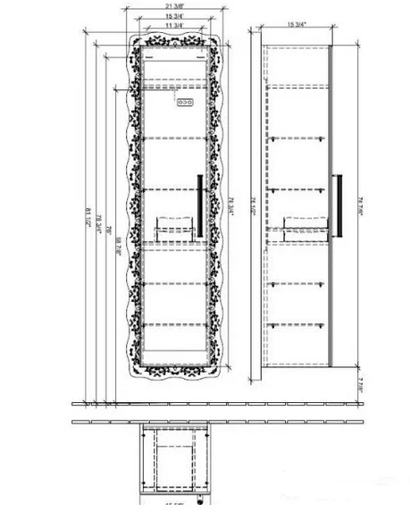 Шкаф-пенал Villeroy & Boch Amadea Royal A65410BK красный