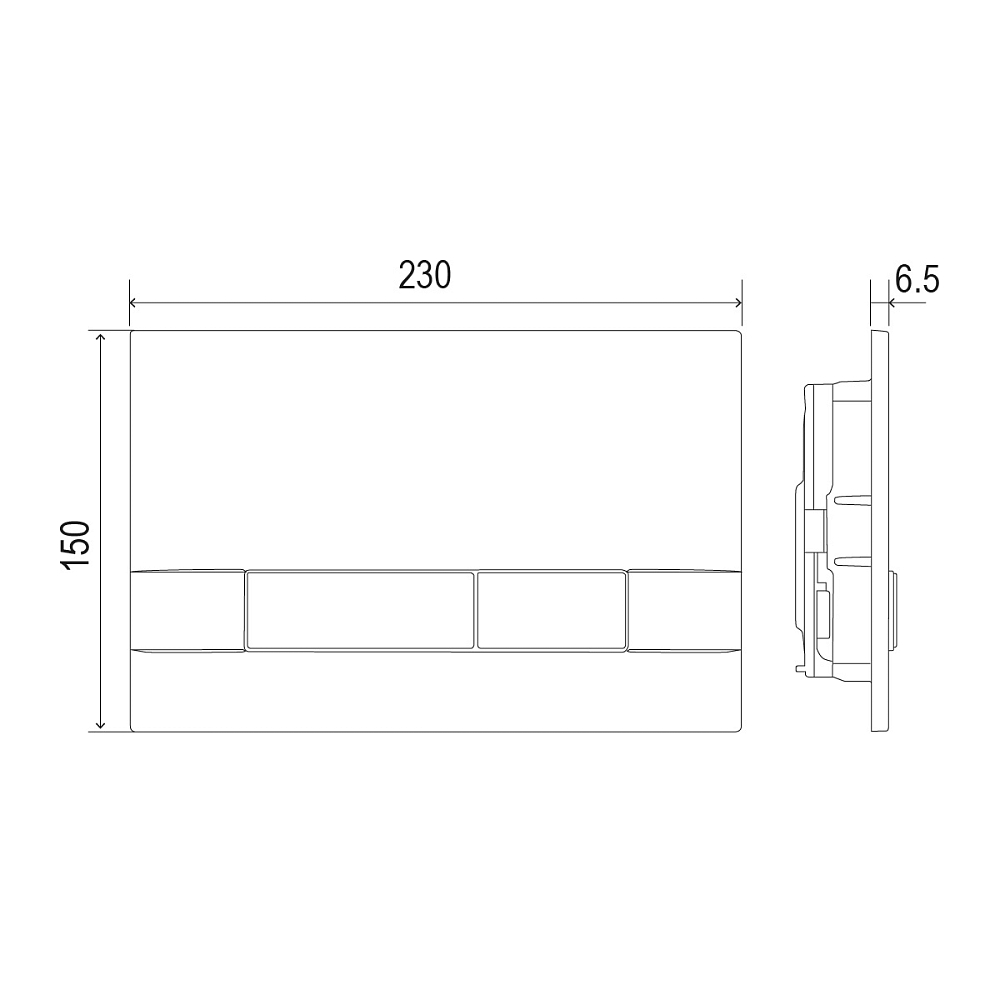 Кнопка смыва Lemark BIT 9804008 белый глянец