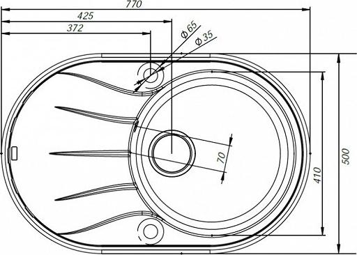 Кухонная мойка Iddis Kitchen G K18C771i87, коричневый