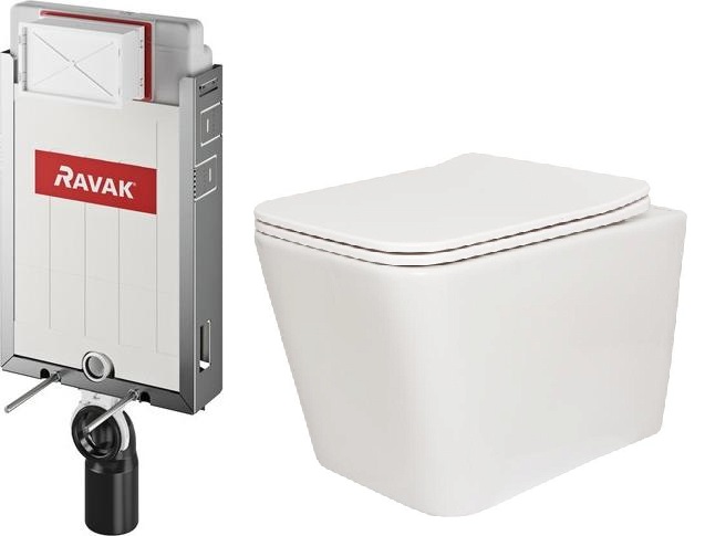 Комплект Ravak W II X01702 с подвесным унитазом San More Ispirare SMT971902 с сиденьем микролифт