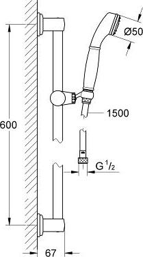 Душевой гарнитур Grohe SINFONIA 28975000