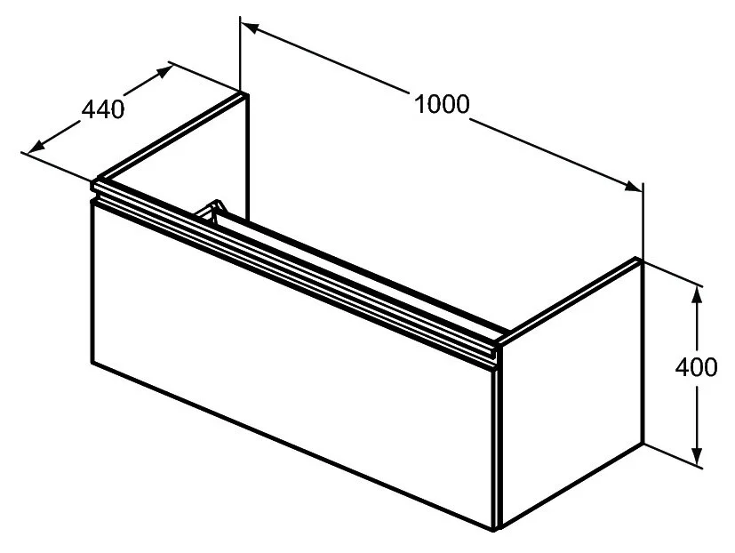 Тумба под раковину Ideal Standard Tesi T0048OV белый