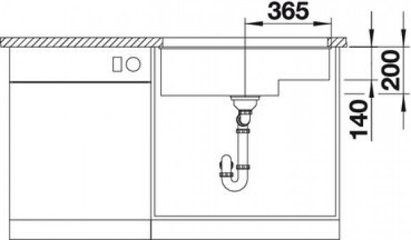 Кухонная мойка Blanco Subline 700-U Level 523543 жасмин