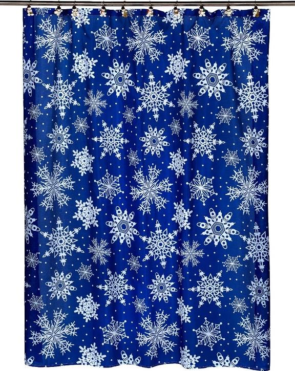 Штора для ванной Carnation Home Fashions Snow Flake