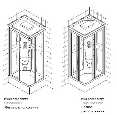 Душевая кабина Albatros VP ABTZVPSCMBN0000