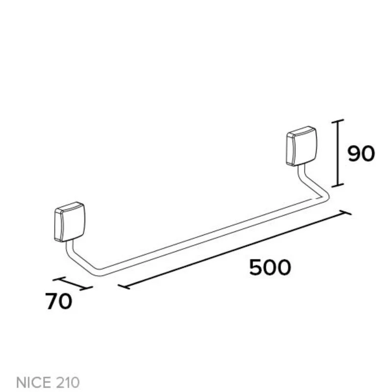 Полотенцедержатель Koin Nice NI210 хром