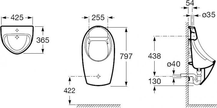 Писсуар Roca Euret 35945H000