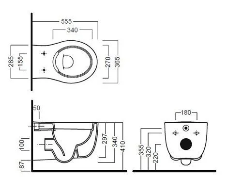 Подвесной унитаз Hatria Le Fiabe Y1CD01 безободковый, с крышкой-сиденьем YXWW01, Soft Close