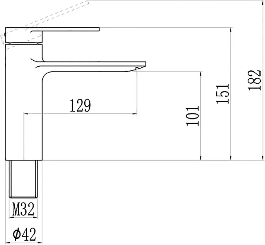 Смеситель для раковины Savol S-601811 хром