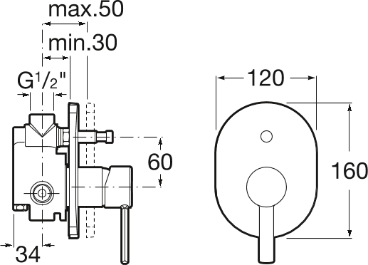 Смеситель для ванны Roca Targa 5A0660C00