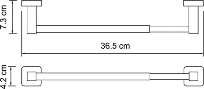 Держатель бумажных полотенец Wasserkraft Lippe 6522D