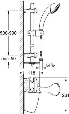 Душевой гарнитур Grohe Movario 28575000