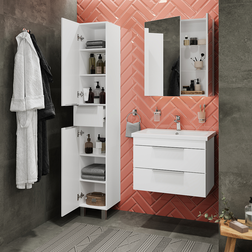 Тумба под раковину Berloni Bagno Moon MNBS31T+7722111/405 коричневый