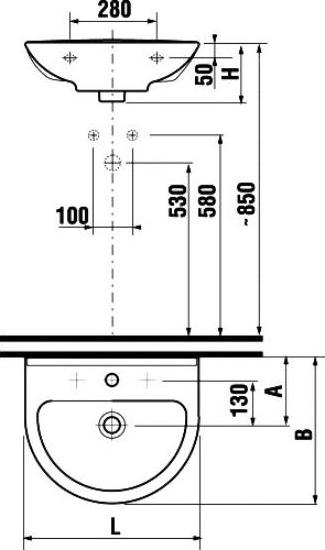 Раковина Jika Mio 60 1071.3