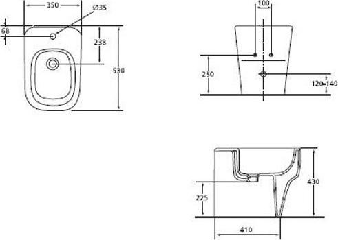 Напольное биде Ideal Standard Imagine T508801