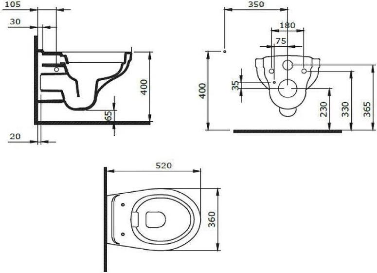 Зеркало Corozo Классика 105 SD-00000862 с подсветкой с сенсорным выключателем