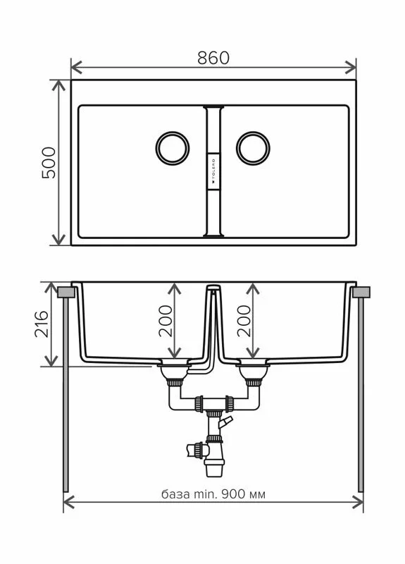 Кухонная мойка Tolero TL-862 №817 коричневый коричневый